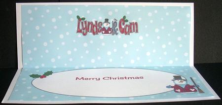 Snowman Lynds & Cam Large Dl Insert by Joyce Watson