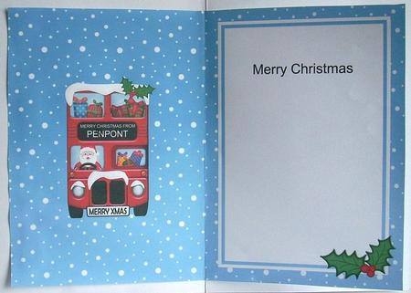 Xmas Santa Express from Penpont Matching Insert by Joyce Watson
