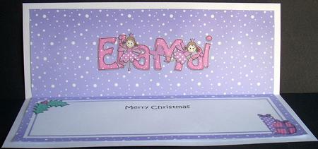 Large Dl Xmas Ela Mai Fairy Twinkletoes Matching Insert by Joyce Watson