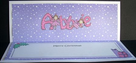 Large Dl Xmas Abbie Fairy Twinkletoes Matching Insert by Joyce Watson