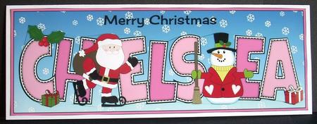 Santa & Snowman Chelsea Large Dl 2 by Joyce Watson