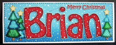 Xmas Brian Trees Large Dl & 3D Decoupage by Joyce Watson