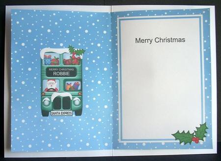 Xmas Santa Express Jamie Matching Insert by Joyce Watson