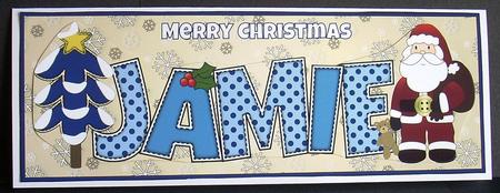 Santa Jamie Large Dl by Joyce Watson