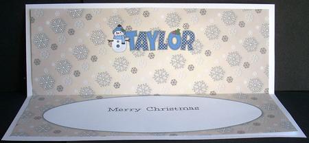Cute Snowman Taylor Large Dl Insert by Joyce Watson