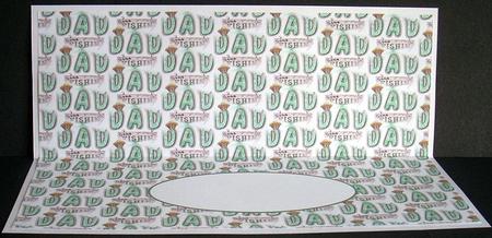 Fishing Dad Insert Dl by Joyce Watson