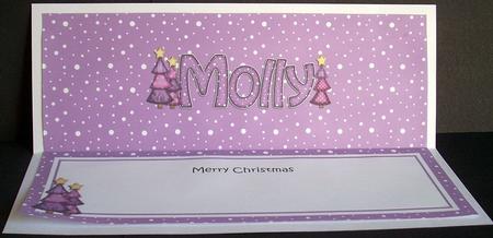 Large Dl Xmas Molly Trees Matching Insert by Joyce Watson