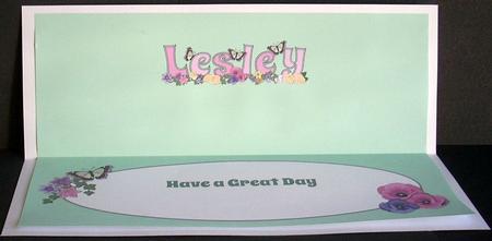 Flower Blossom Lesley Large Dl Insert by Joyce Watson