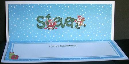 Large Dl Xmas Steven Rudolph Matching Insert by Joyce Watson