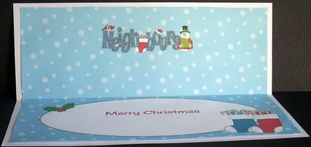Snowman with Tree Neighbours Large Dl Insert by Joyce Watson