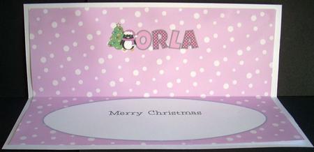 Eddie the Penguin Orla Large Dl Insert by Joyce Watson