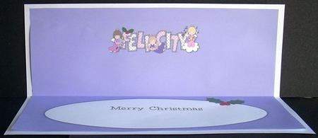 Christmas Angels Felicity Large Dl Insert by Joyce Watson