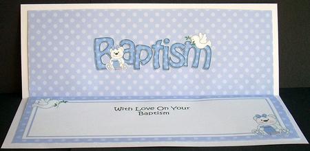 Large Dl Baptism Teddy Matching Insert by Joyce Watson