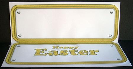 Paw Print Easter Sign Insert by Joyce Watson