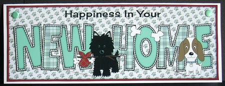 Jazz & Kosmo Dogs New Home Large Dl by Joyce Watson