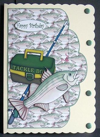 Scalloped Gone Fishing by Joyce Watson