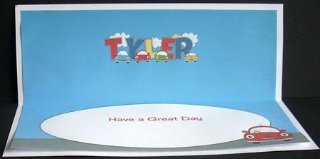 Kiddie Cars Tyler Large Dl Insert by Joyce Watson
