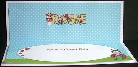 Cute Ladybirds Rosie Large Dl Insert by Joyce Watson