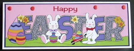 Easter Bunnies Large Dl by Joyce Watson