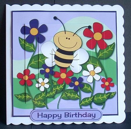 Flowers and Bee Topper by Joyce Watson