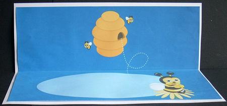 Bee Birthday Children's Large Dl Insert by Joyce Watson
