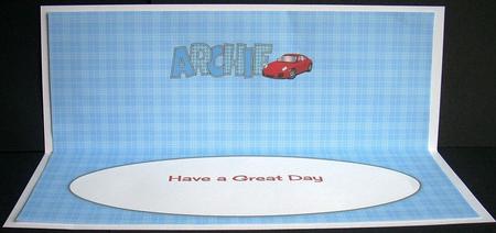 Red Porsche Archie Large Dl Insert by Joyce Watson