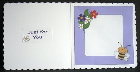 Insert for Flowers and Bee Topper by Joyce Watson