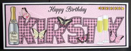 Butterflies & Bubbly Kirsty Large Dl by Joyce Watson