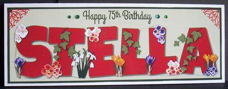 Flowers Stella 75th Large Dl by Joyce Watson