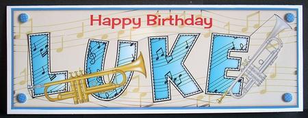 Trumpets Luke Large Dl by Joyce Watson