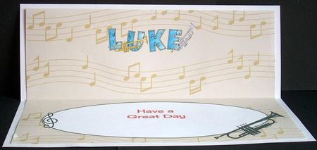 Trumpets Luke Large Dl Insert by Joyce Watson