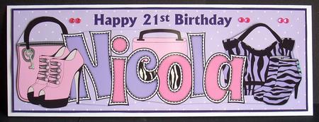 Handbags & Shoes Nicola 21st Large Dl by Joyce Watson