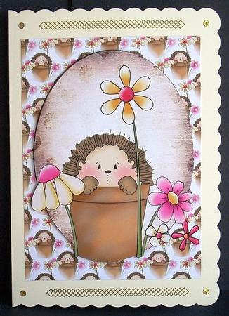 Cute Hedgehog Topper(n) by Joyce Watson