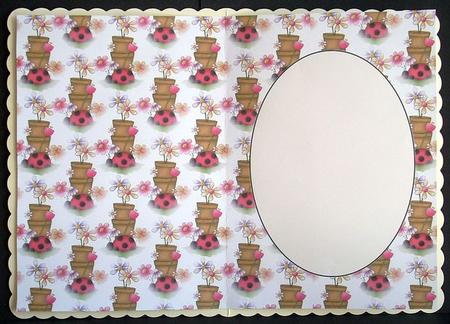 Floral Ladybird Insert by Joyce Watson