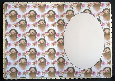 Floral Hedgehog Insert by Joyce Watson
