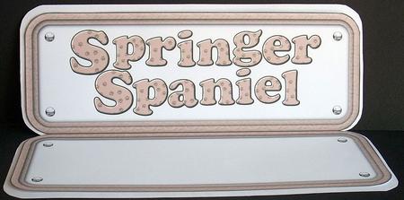 Springer Spaniel Name Sign Insert by Joyce Watson