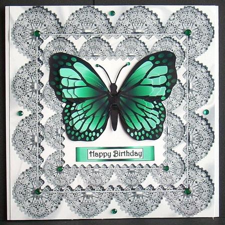 Butterfly Shaped Stacker - Pastel Aqua by Joyce Watson