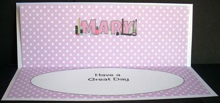 Make-up Mary Large Dl Insert by Joyce Watson