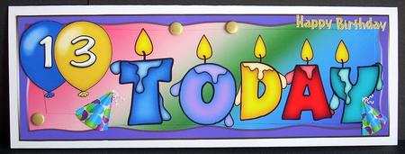 13 Today Candles by Joyce Watson