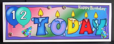 12 Today Candles by Joyce Watson