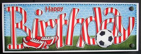 Happy Birthday Large Dl 3D Decoupage by Joyce Watson
