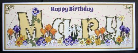 Flowers Mary Large Dl by Joyce Watson