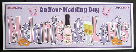 Wedding Day Melanie & Lewis Large Dl by Joyce Watson
