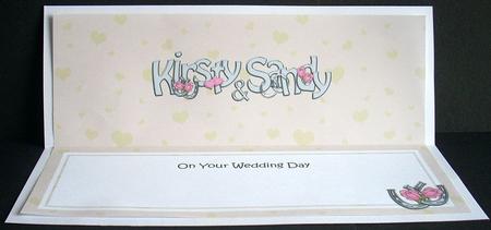 Large Dl Wedding Kirsty & Sandy Insert by Joyce Watson