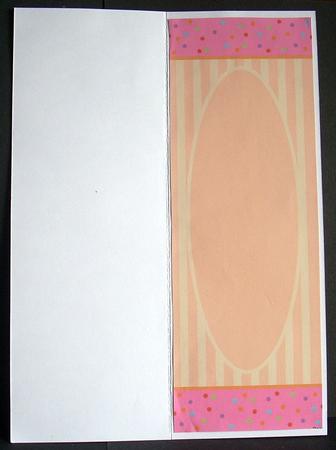 Birthday Cake and Candles Large Dl Insert by Joyce Watson
