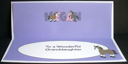 Horses Megan Large Dl Insert 2 by Joyce Watson