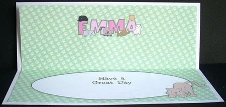 Cats Emma Large Dl Insert by Joyce Watson