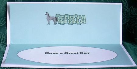 Horse Rebecca Large Dl Insert by Joyce Watson