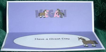 Horses Megan Large Dl Insert by Joyce Watson