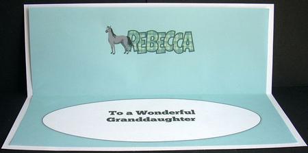Horse Rebecca Large Dl Insert 2 by Joyce Watson